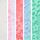 White/Pink/Blue/Green