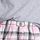 Medium Heather Grey/ Black & Pink Stripe