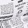Black Newspaper Print