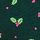 Deep Forest Green Christmas Holly Print