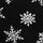 Black Holiday Snowflakes