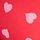 Heart Print Red