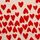 Lipstick Flocked Hearts Red