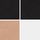 Black/Nude/White