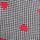 Houndstooth Heart Black