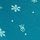 Evening Tide Blue Mini Snowflakes Smooth