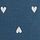 Midnight Sea Navy Blue Heart