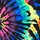 Pure Black Rainbow Tie Dye