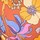 Chestnut Spice Retro Flowers