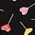 Black Lollipop Hearts
