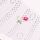 White Pink Pointelle Floral