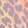 Coral Hibiscus Orange Ombre Leopard