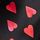 Black Ombre Hearts