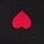 Pure Black and Red Heart