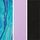 Black/Purple/Blue Tie Dye