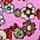 Berry Retro Floral Pink