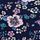 Navy Retro Floral White