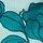 Blue Glass Drawn Floral