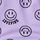 Lavender Love Smiley Print Purple