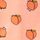 Coral Cream Peach Print