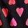 Black Ombre Hearts