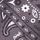 Dark Charcoal Grey Bandana Print