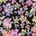 Pure Black Ditsy Floral