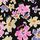 Pure Black Ditsy Floral