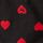 Pure Black and Red Heart VDay