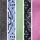 Grey/Purple/Blue/Green Print