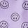 Lavender Love Smiley Print Purple