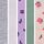 Grey/ White/ Purple/ Green/ Pink