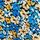 Blue Yellow Floral