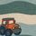 Khaki Green Tractor