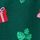 Dark Garden Green Christmas Print