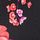 Pure Black With Pink Floral
