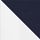 White and Navy