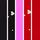 Black/Red/Pink Heart Print