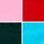 Pink/Red/Green/Blue/White/Brown