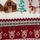 Burgundy Red Santa & Snow