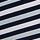 Noir Navy Blue Stripe