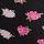 Black Scattered Floral