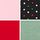 Black/Red/Pink/Green