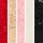 White/Pink/Nude/Red/Black