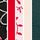 Black/Red/Pink/White/Green