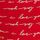 Lipstick Red Love Script