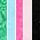 Green/Blue/Pink/Black