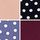 Pink/Blue/Black/Nude