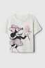 White Gap Disney Graphic Short Sleeve Crew Neck T-Shirt (6mths-5yrs)