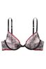 Very Sexy Unlined Heart Embroidered Demi Bra